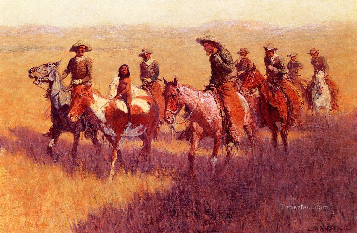 Un asalto a su dignidad El viejo oeste americano Frederic Remington Pintura al óleo